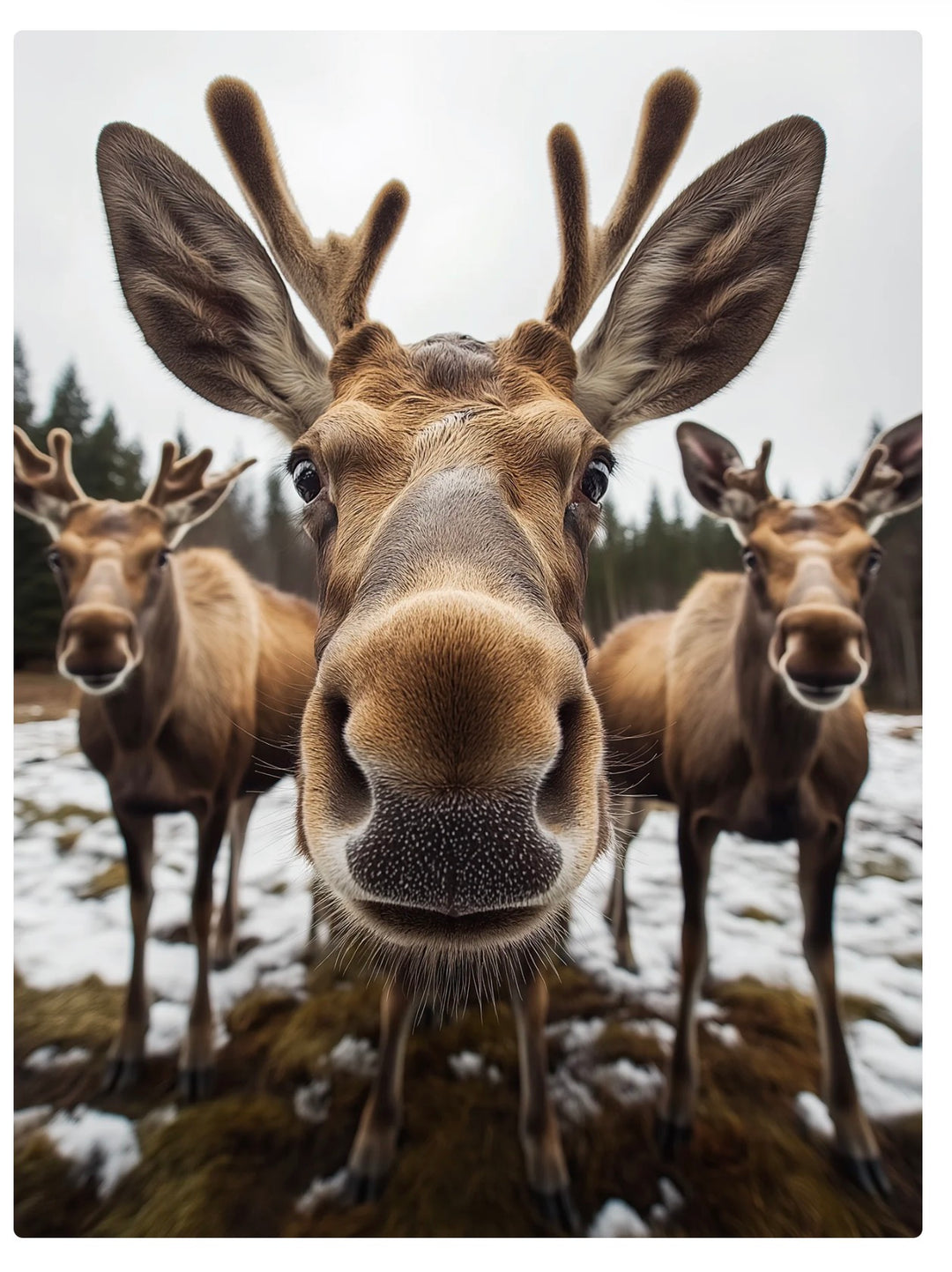 12 Moose Selfie