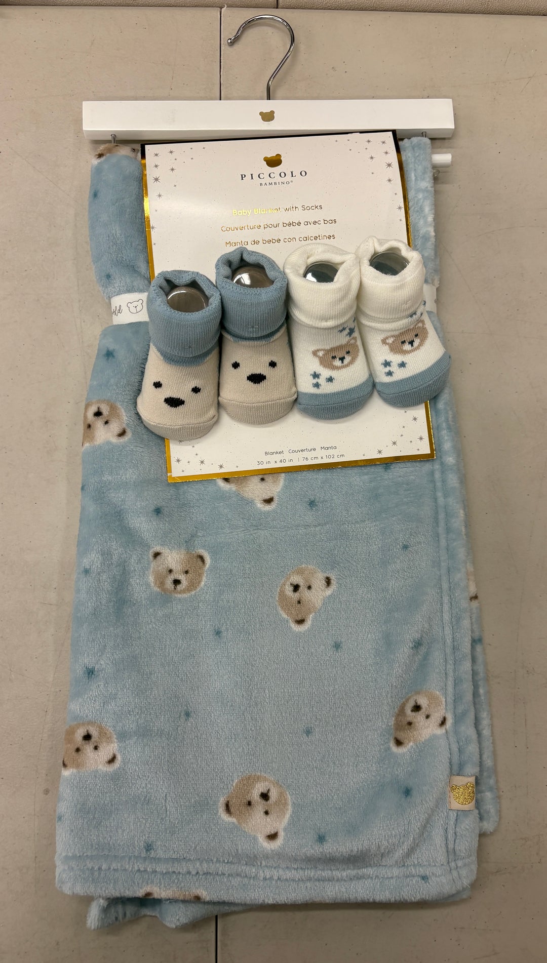 Plush Blanket W/Socks