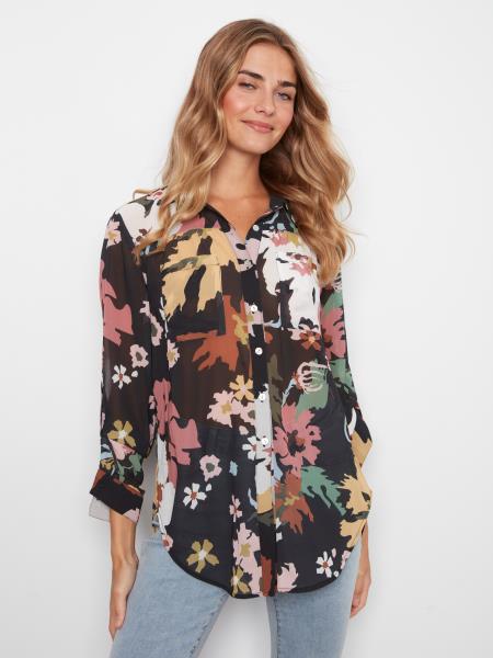 Long Sleeve Button Up Blouse