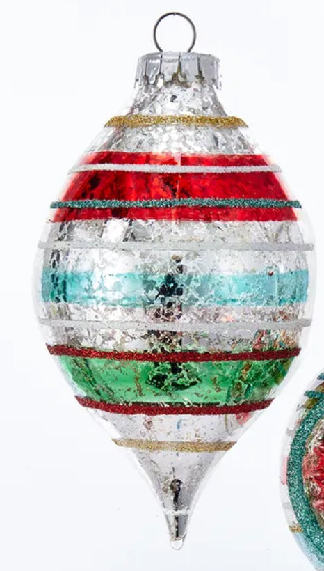 65mm 4pc Set Multi Color Ornament