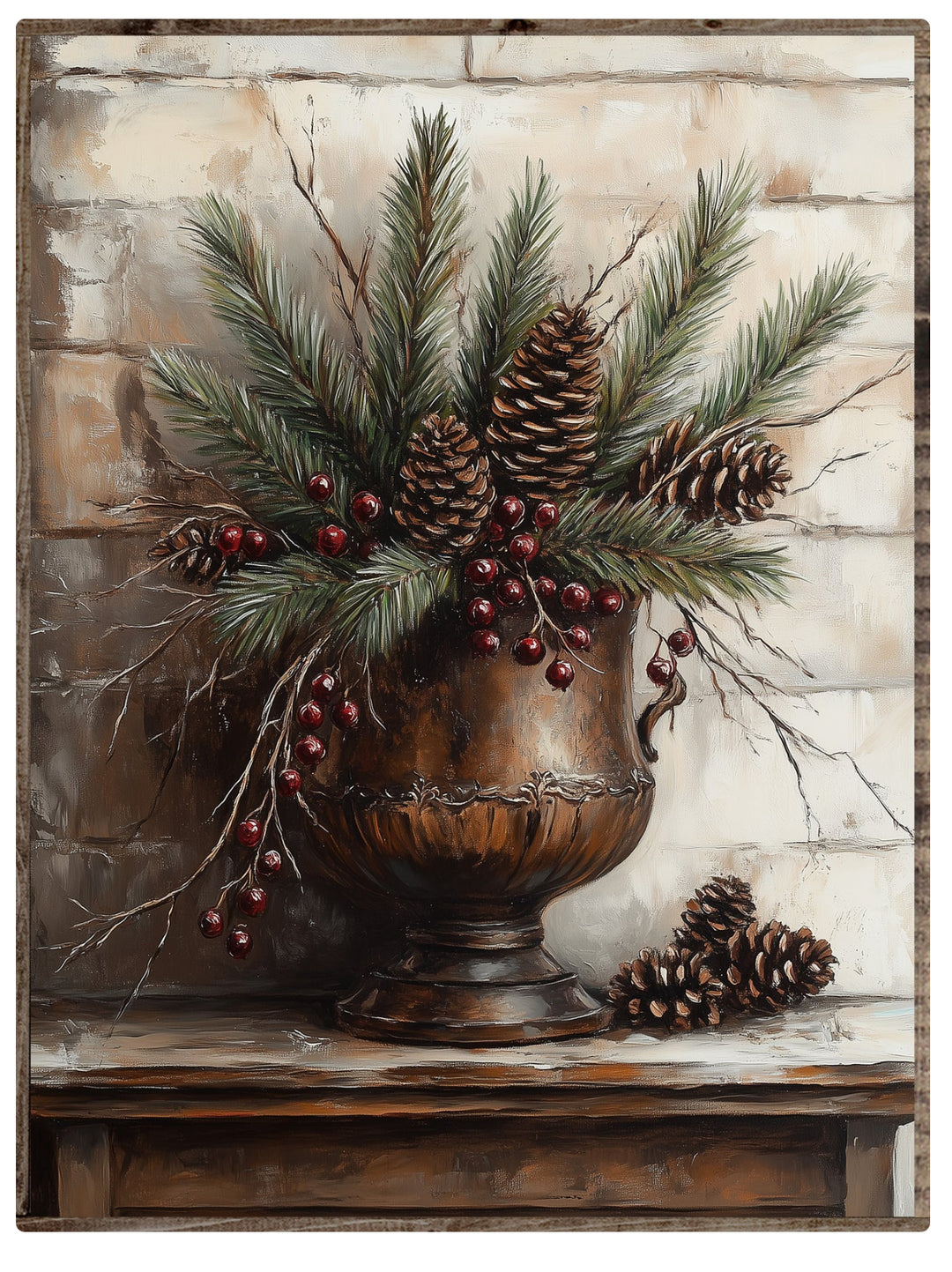 678 Christmas Urn