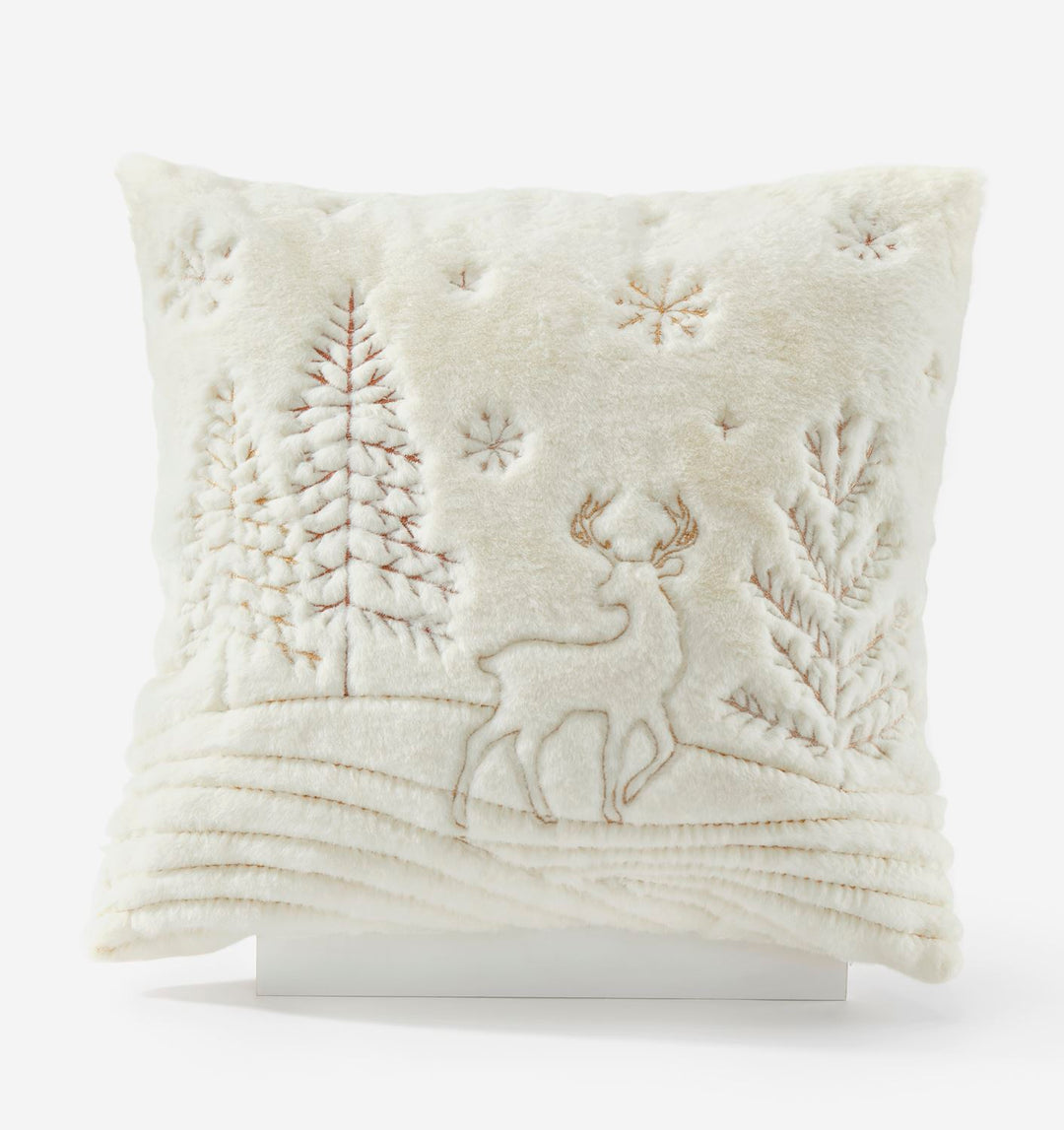 Faux Fur Winter Pillow