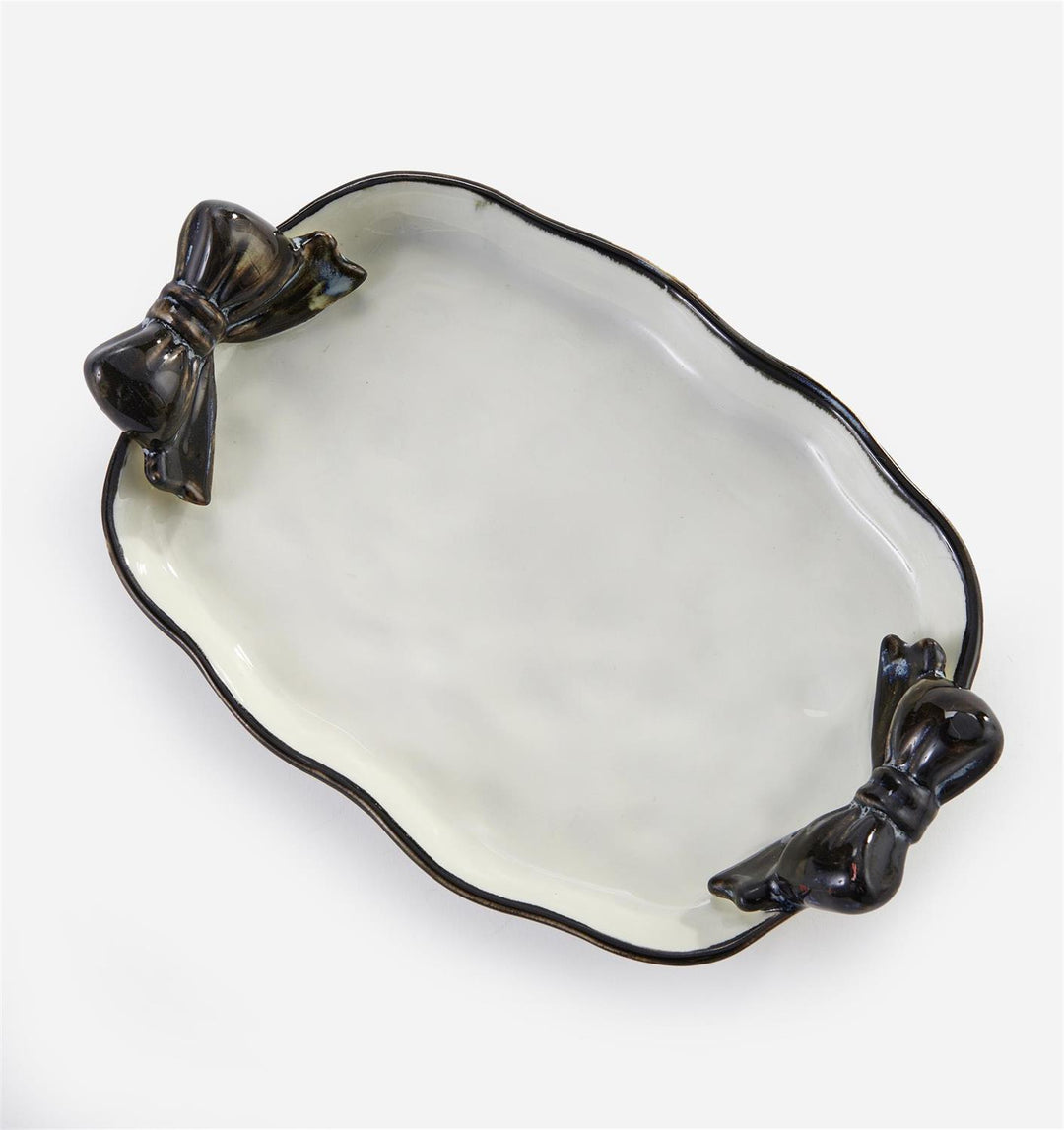 White Bow Platter