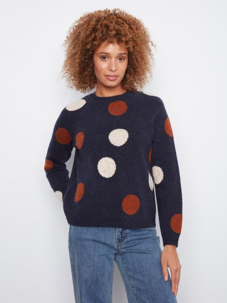 Long Sleeve Raglan Crew Neck Sweater