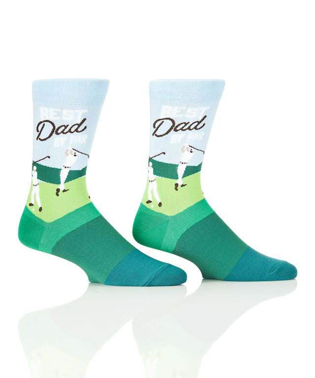Best Dad By Par Mens Socks
