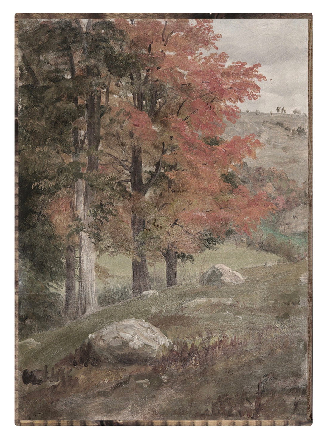 4038 Vintage Fall Landscape
