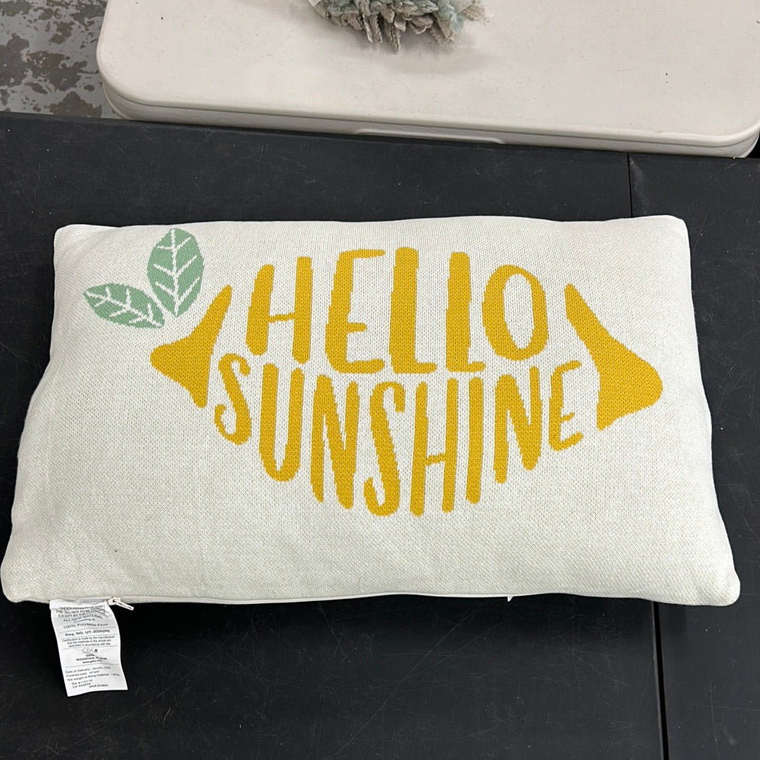 Lemon Knit Pillow