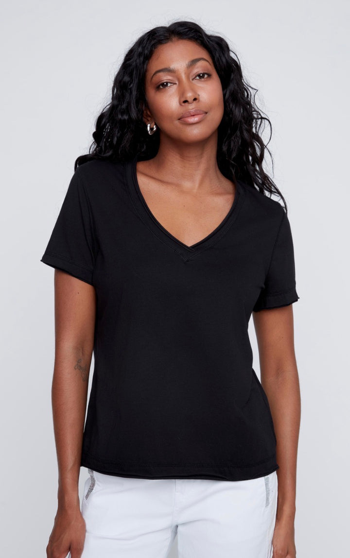 VNeck Basic TShirt
