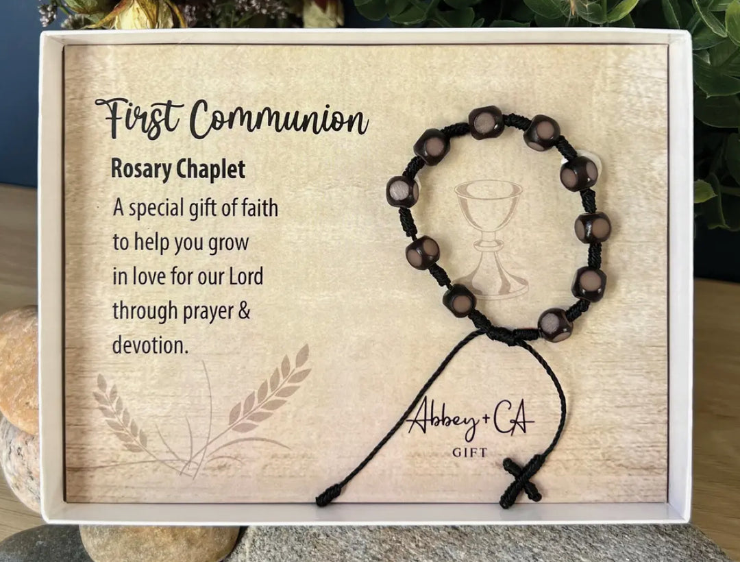 Chaplet Adjustable Cross Bracelet