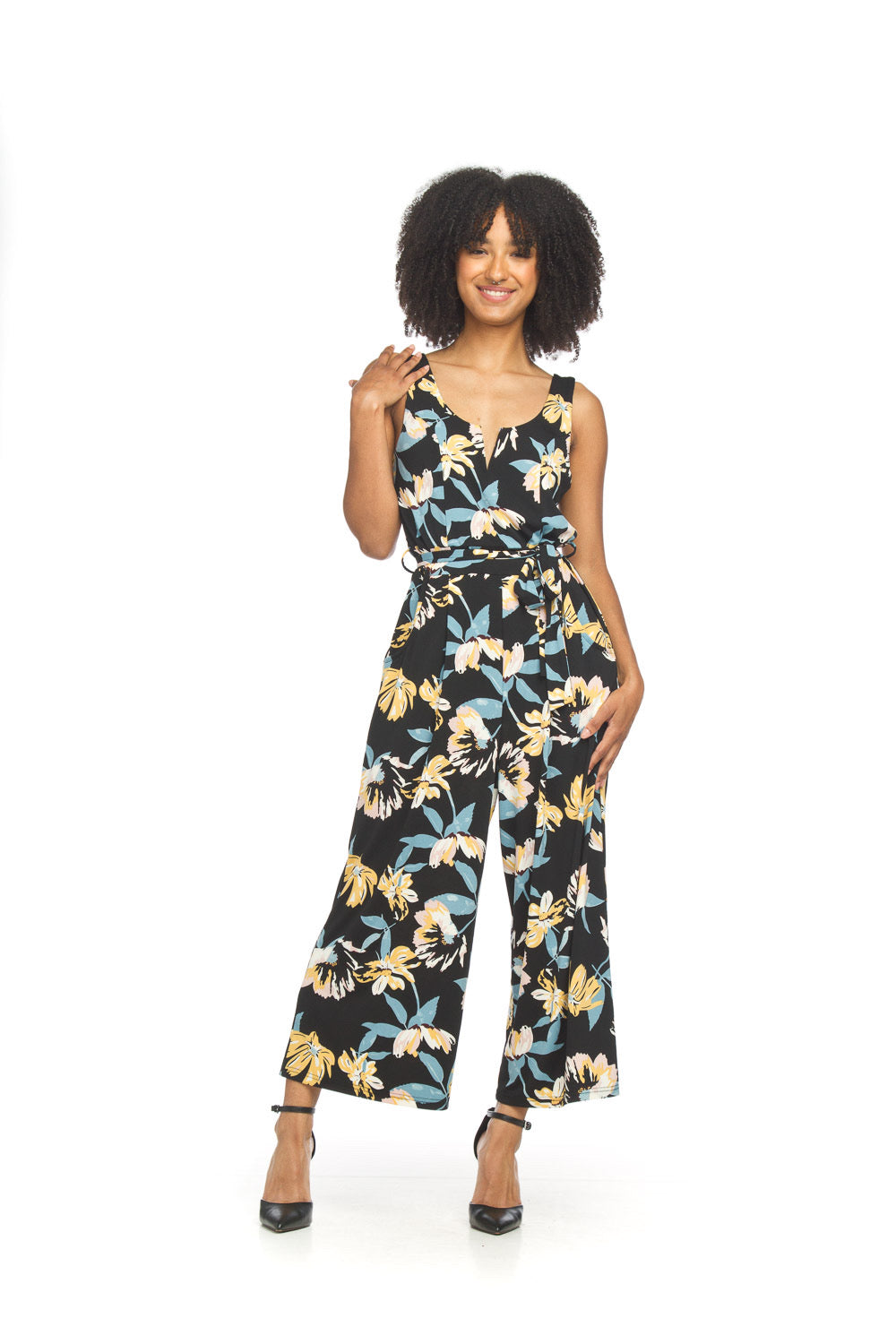 Floral Stretch Jumpsuit