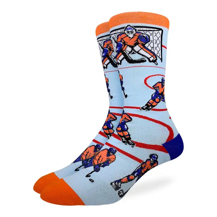 Men’s Hockey Orange & Blue Socks