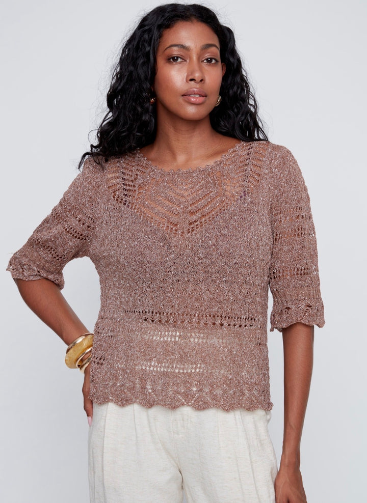 Knit 3/4 Sleeve Top