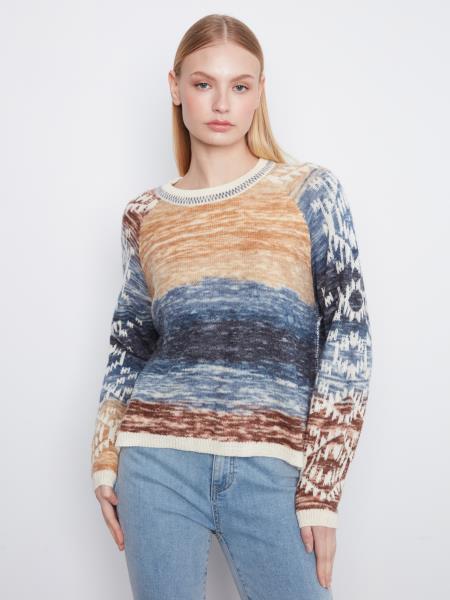 Double Layer Reversible Long Sleeve Sweater