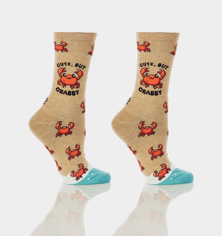 Cute But Crabby Women Crew Socks