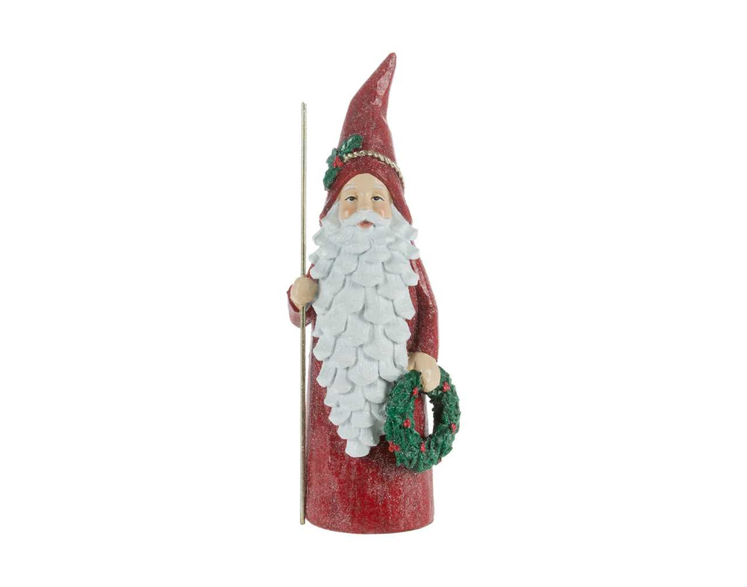 10” Santa W/ Wreath