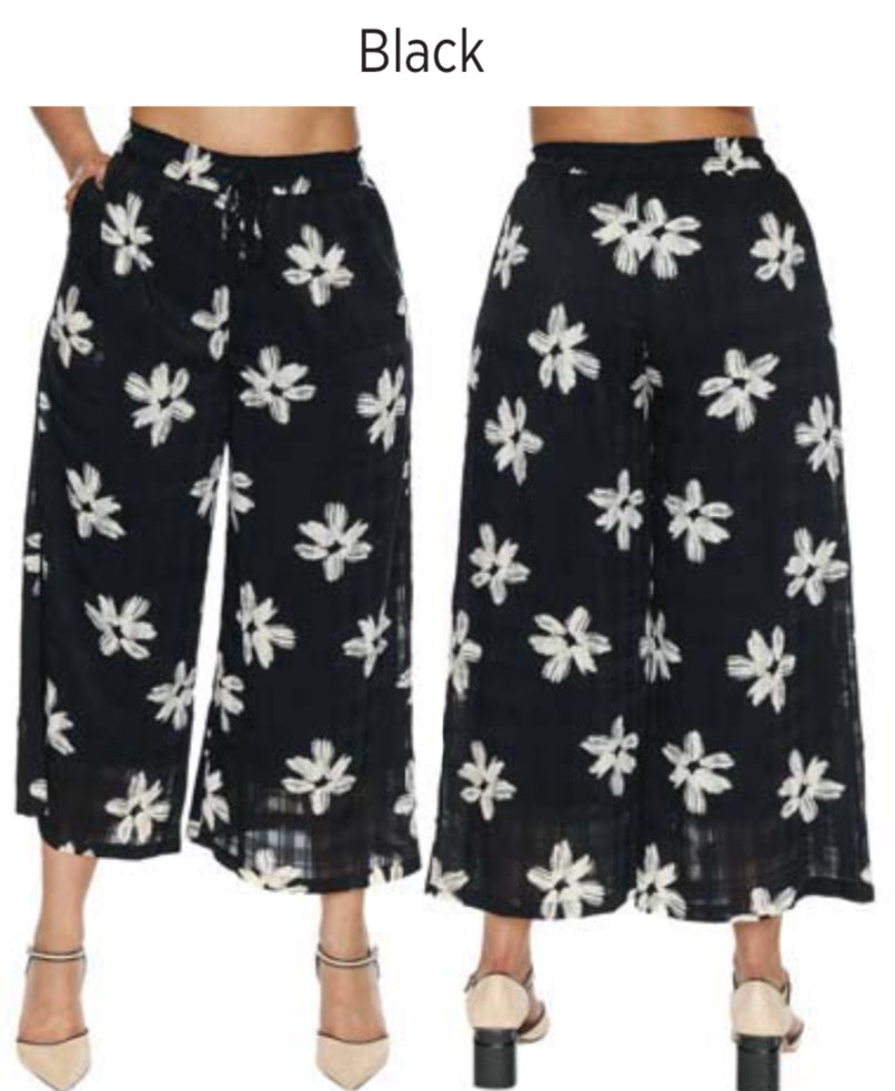 Flower Printed Flowy Pant