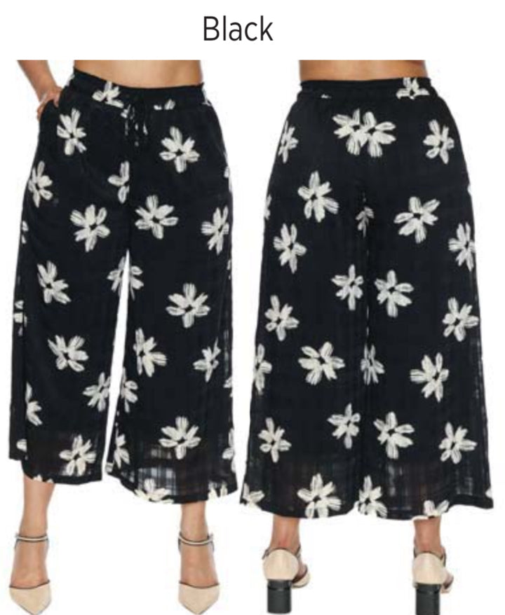 Flower Printed Flowy Pant