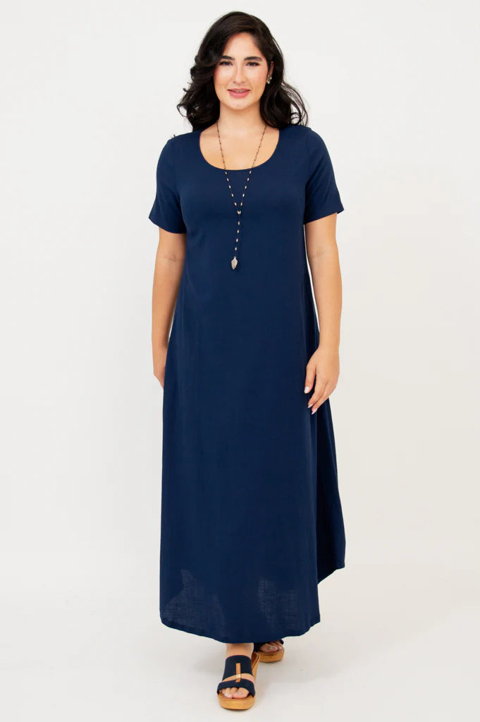 Martha Indigo Bamboo Dress