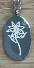 Silver Birth Flower Necklace