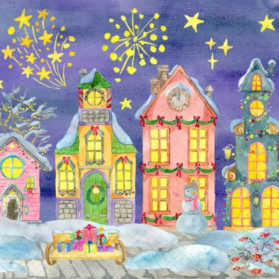 Christmas Lunch Napkins A-M