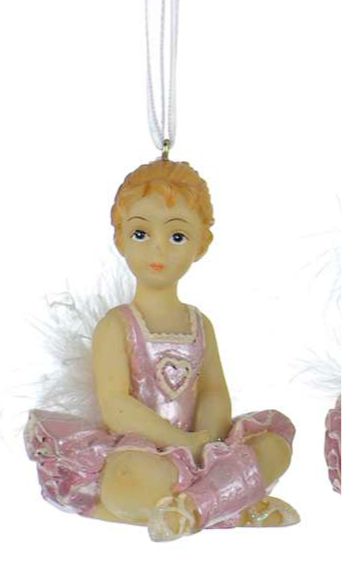 2.5” Pink Ballerina Ornament