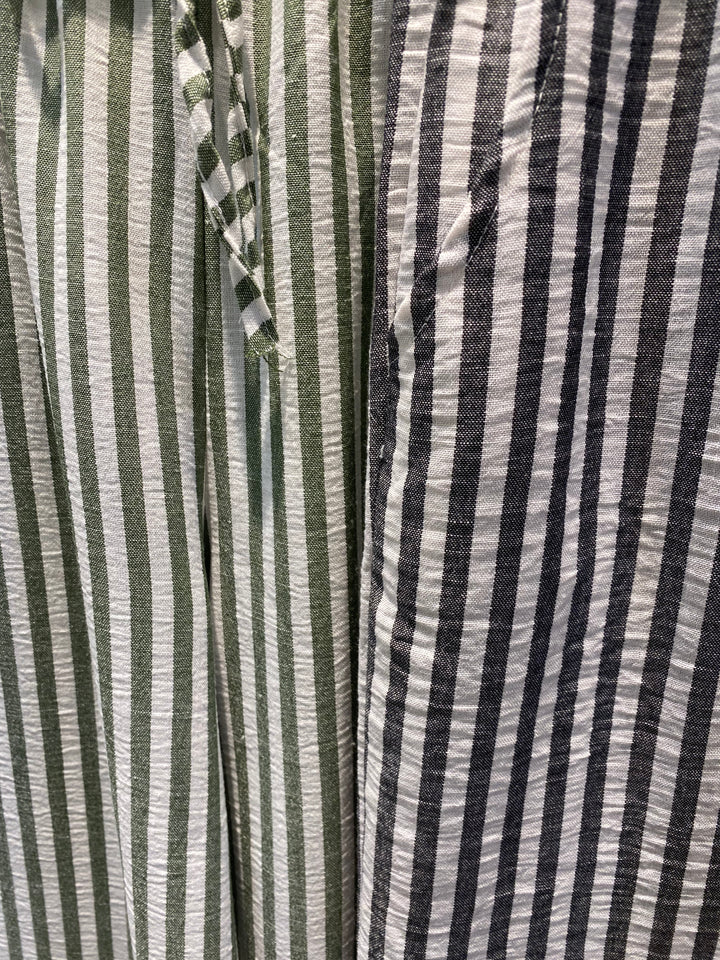 Striped Relaxed Drawstring Pant
