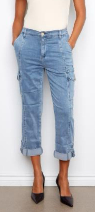 Stretch Tencel Cargo Pant W/Adjustable Hem