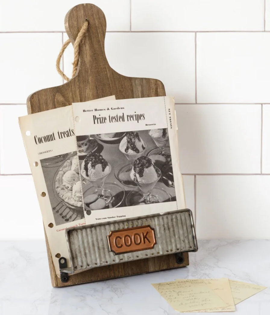 Corrugated Cook Book Holder