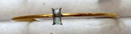 Gold Birth Gem Bracelet