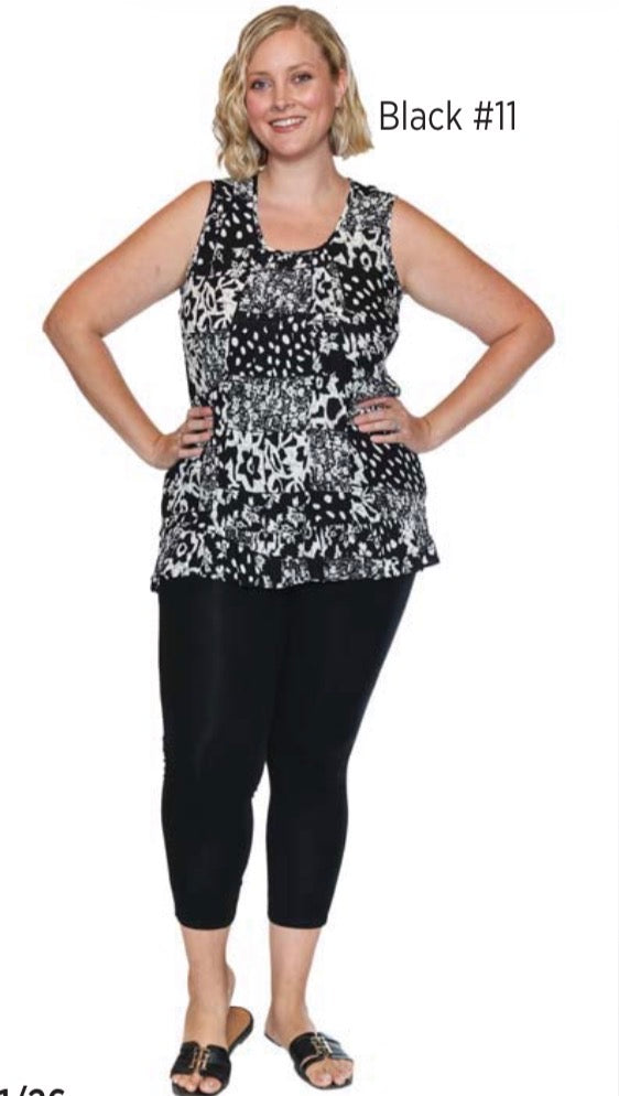 Sleeveless Patterned Top