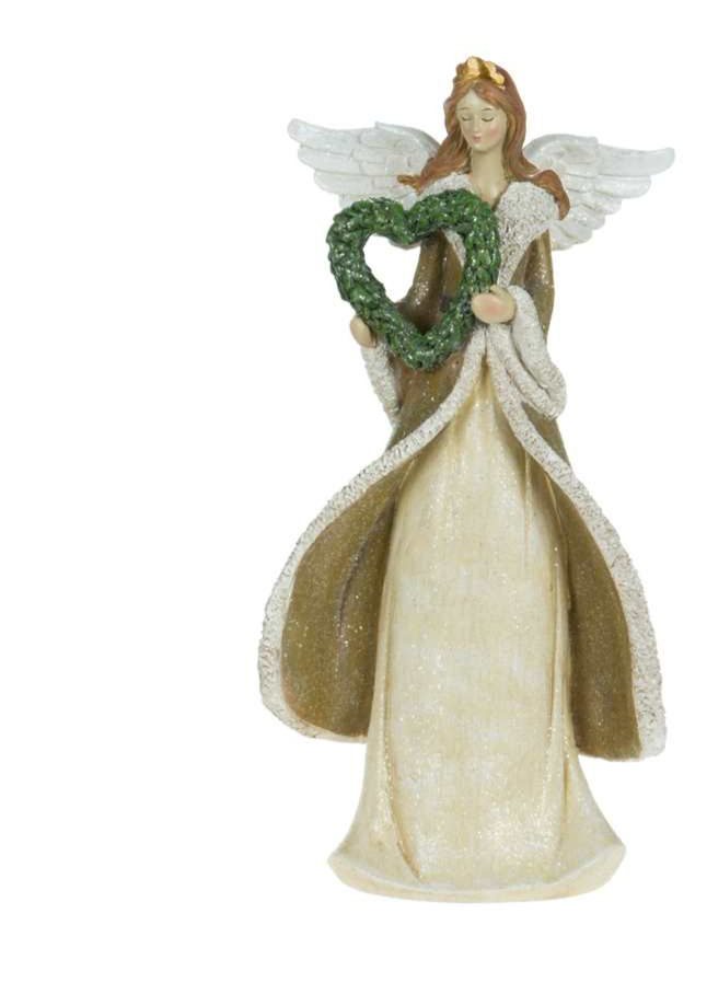 8” Barn Angel W/Heart