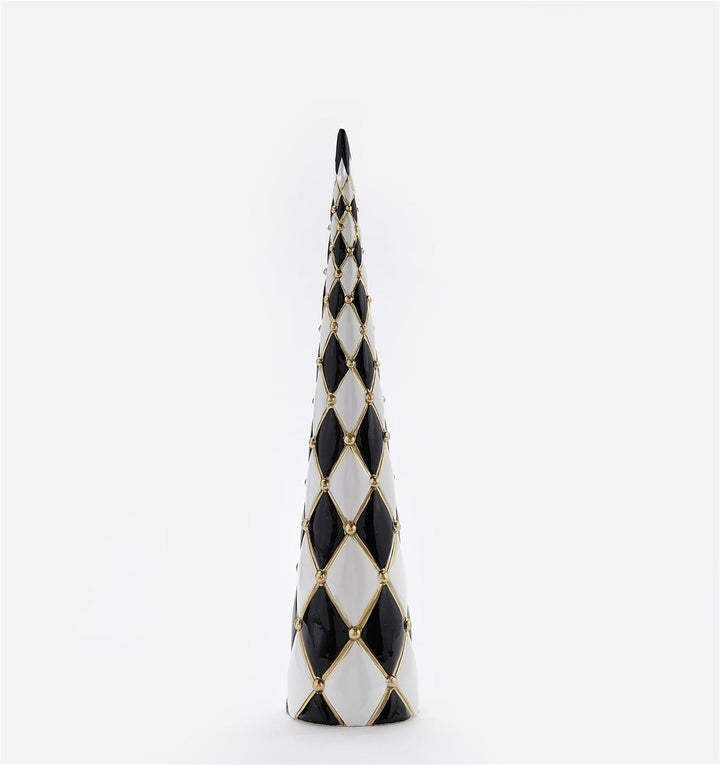 Black/White Christmas Cone