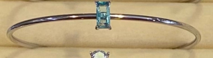 Silver Birth Gem Bracelet