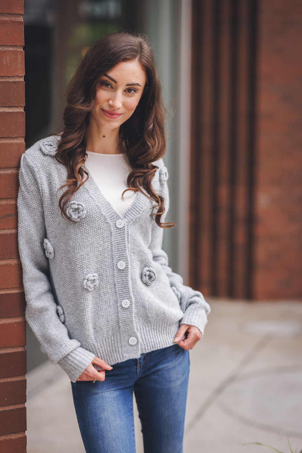 3D Rose Cardigan