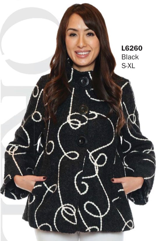 Fully Lined High Neck Jacket