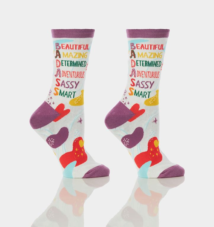 Badass Women Crew Socks