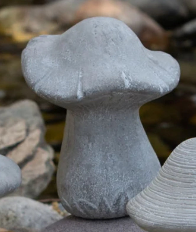 Cement Mushroom Figurines