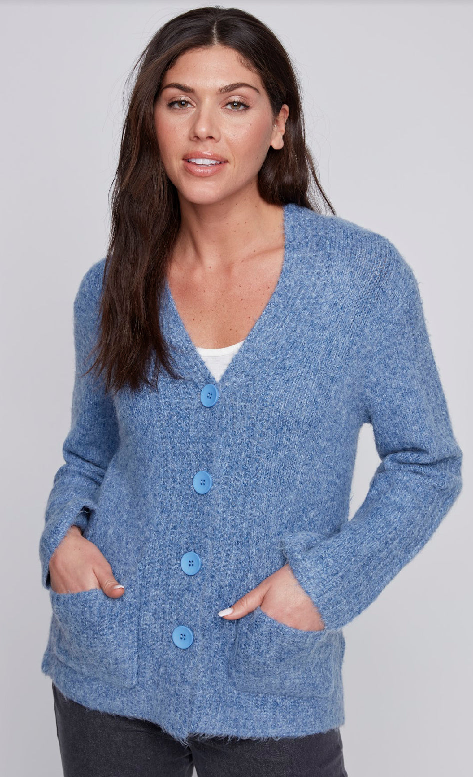 Knit Button Front Cardigan