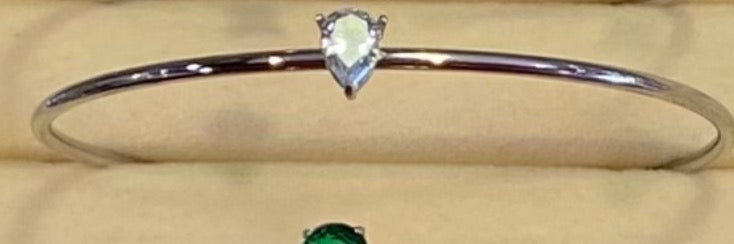 Silver Birth Gem Bracelet