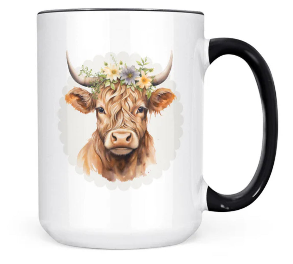 15oz Highland Cow Mug