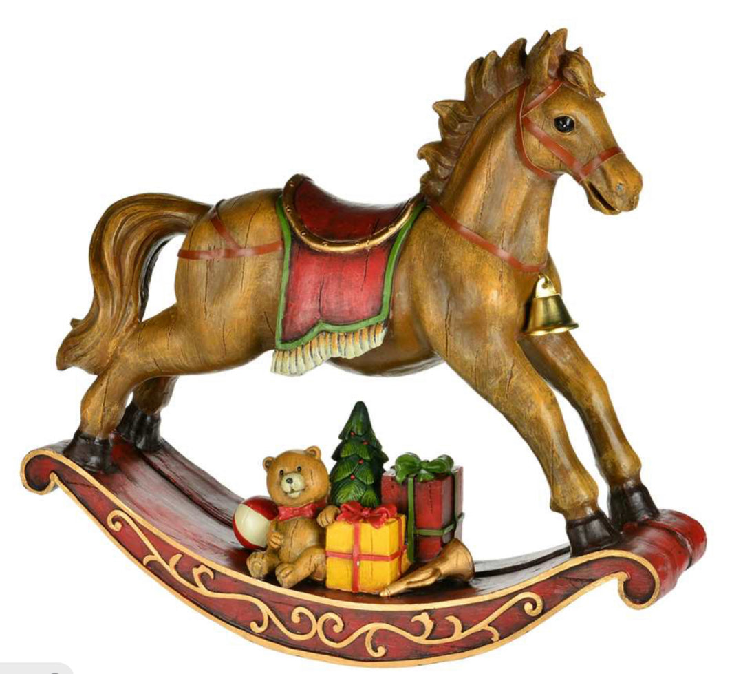 20” Rocking Horse W/Gifts