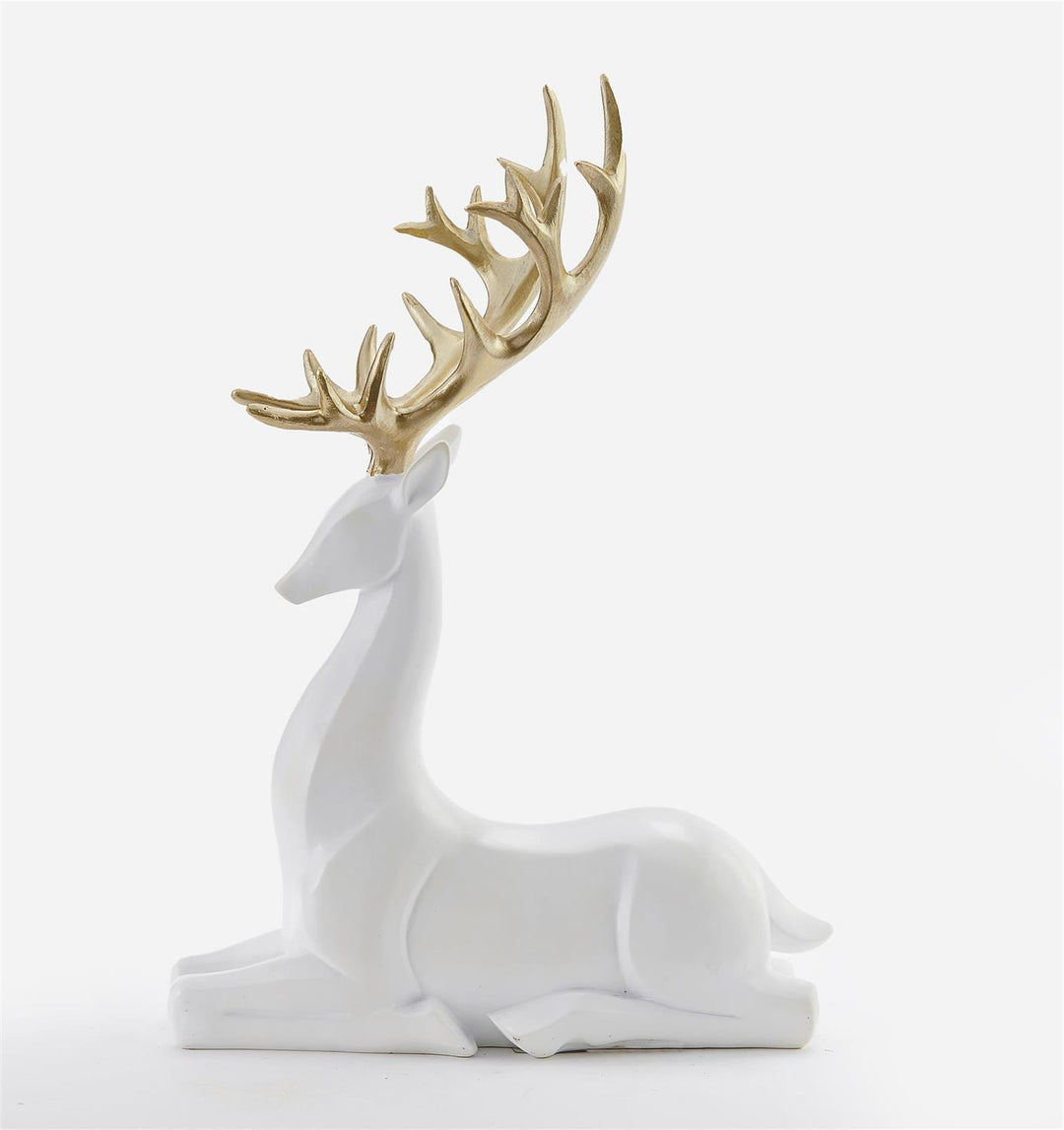 White Reindeer Figurine