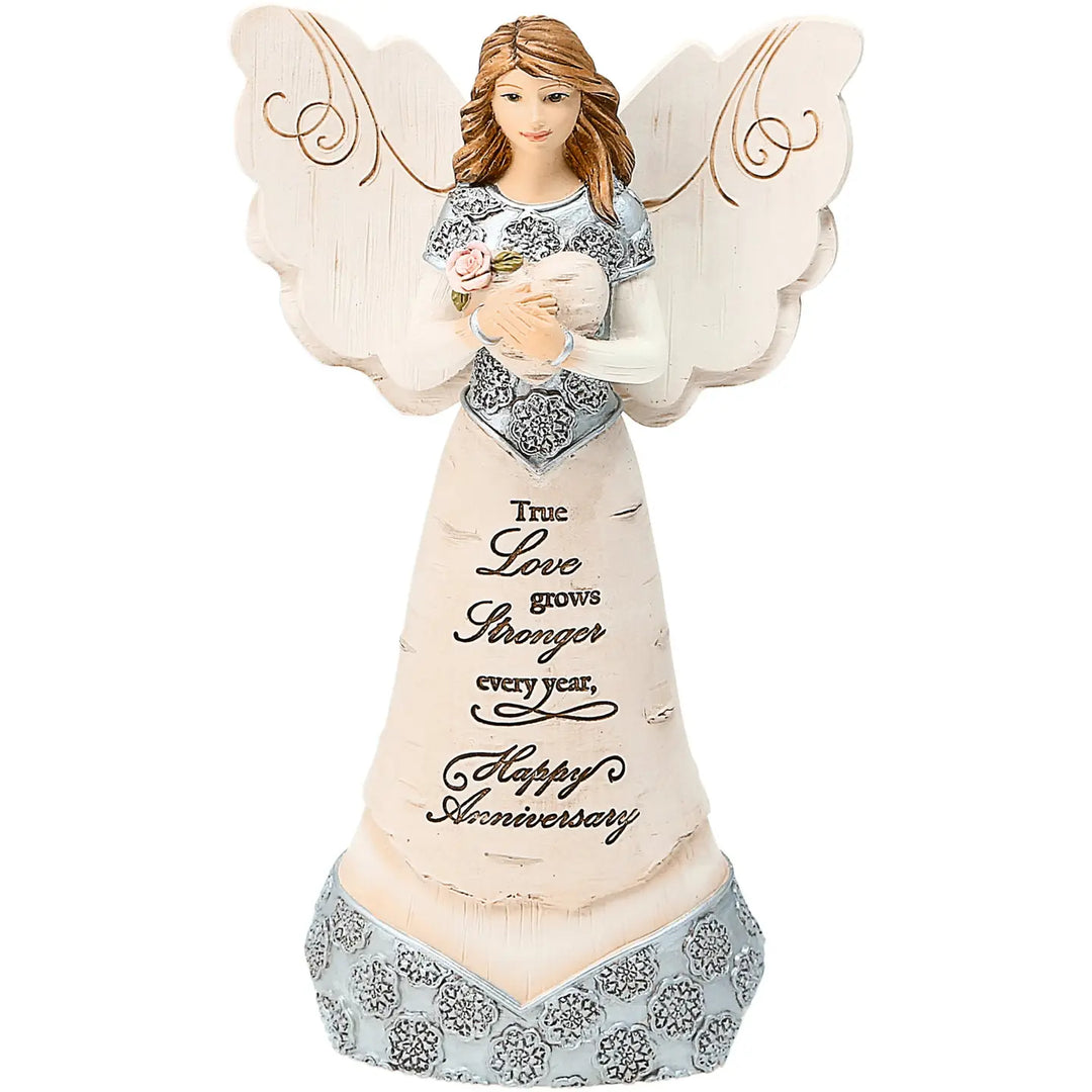 6” Holding Heart Anniversary Angel