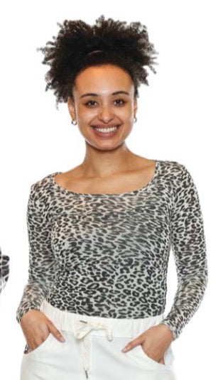Lightweight Animal Print Long Sleeve