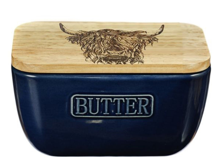 Highland Cow Butter Dish