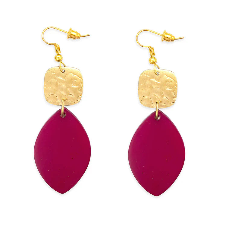 La Vida Earrings In Scarlet