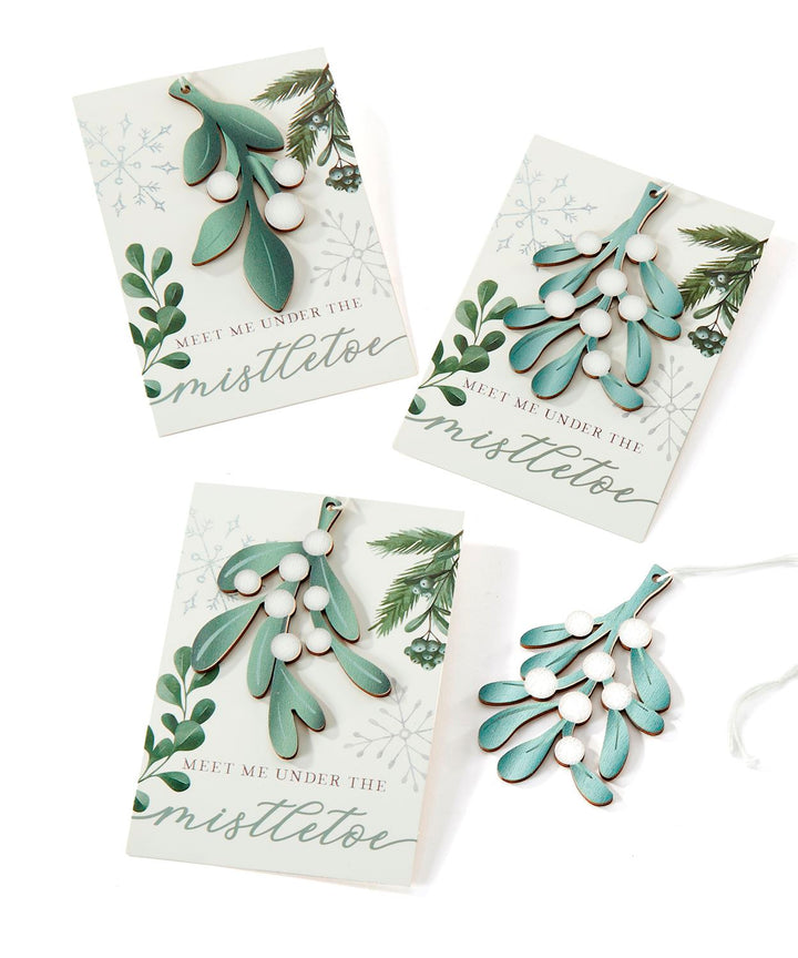 Mistletoe Card Ornament