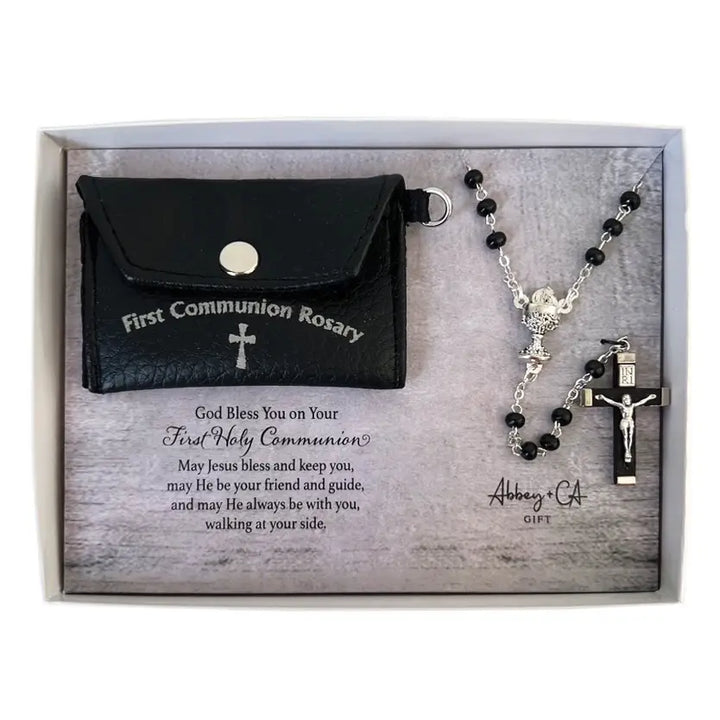 1st Communion Rosary & Bag Set