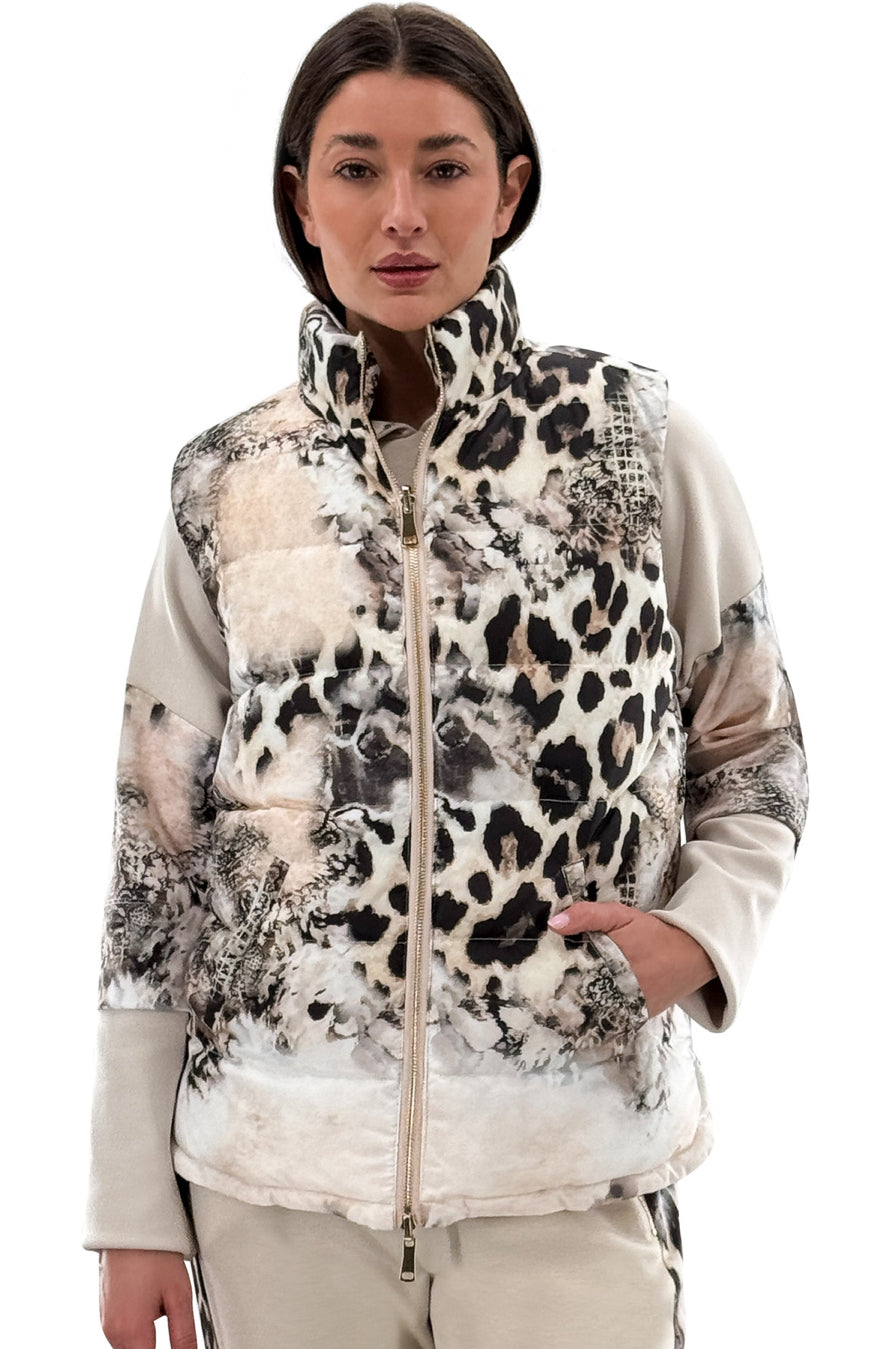 Reversible Animal Patterned Short Vest