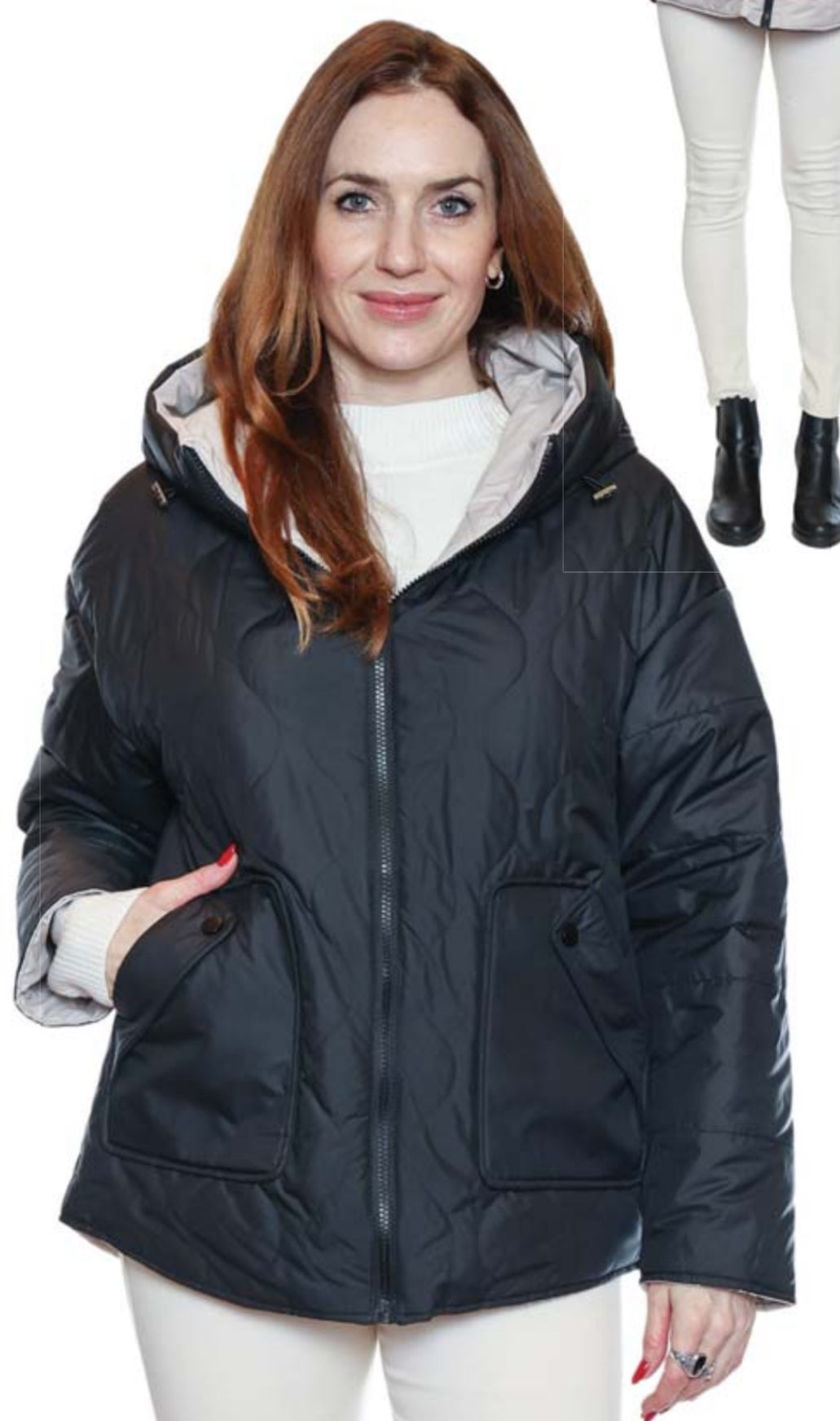 Reversible Hooded Puffer Jacket